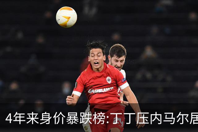 4年来身价暴跌榜:丁丁压内马尔居首 加维、B席、孙兴慜、萨内在列